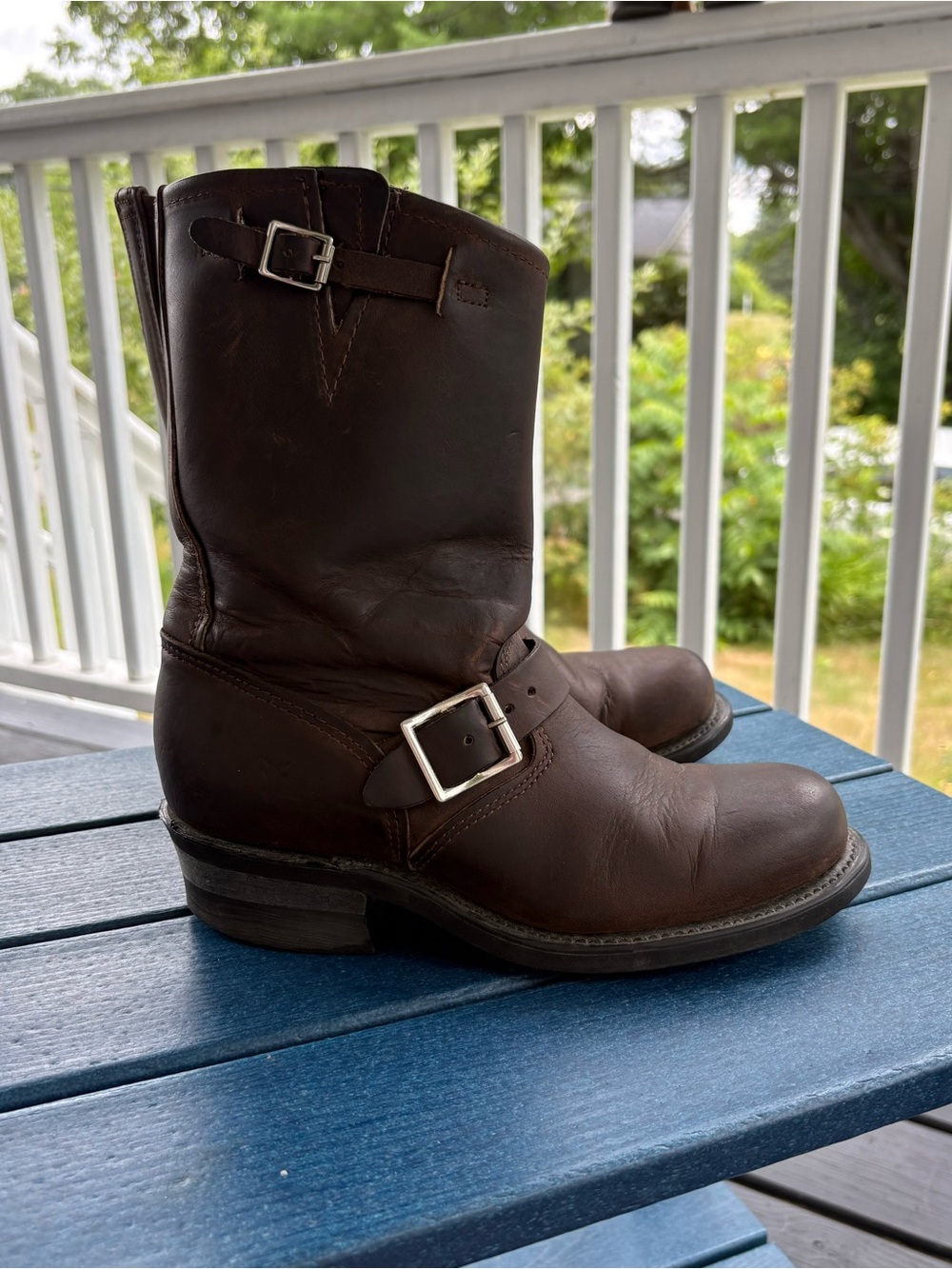 Frye Dark Brown Engineer 12r boots size7
